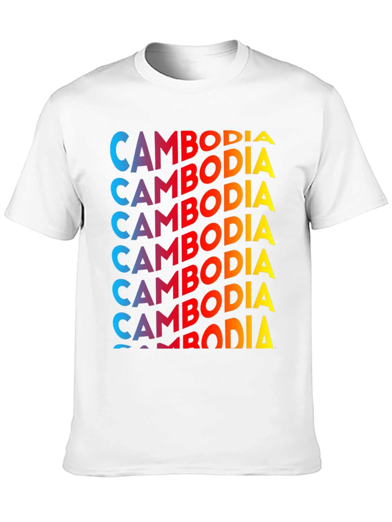 Cambodia Graphic Print T-Shirt - Black