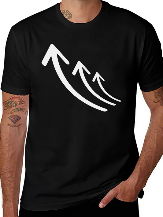 Ascending Arrows Graphic Tee - Modern Style