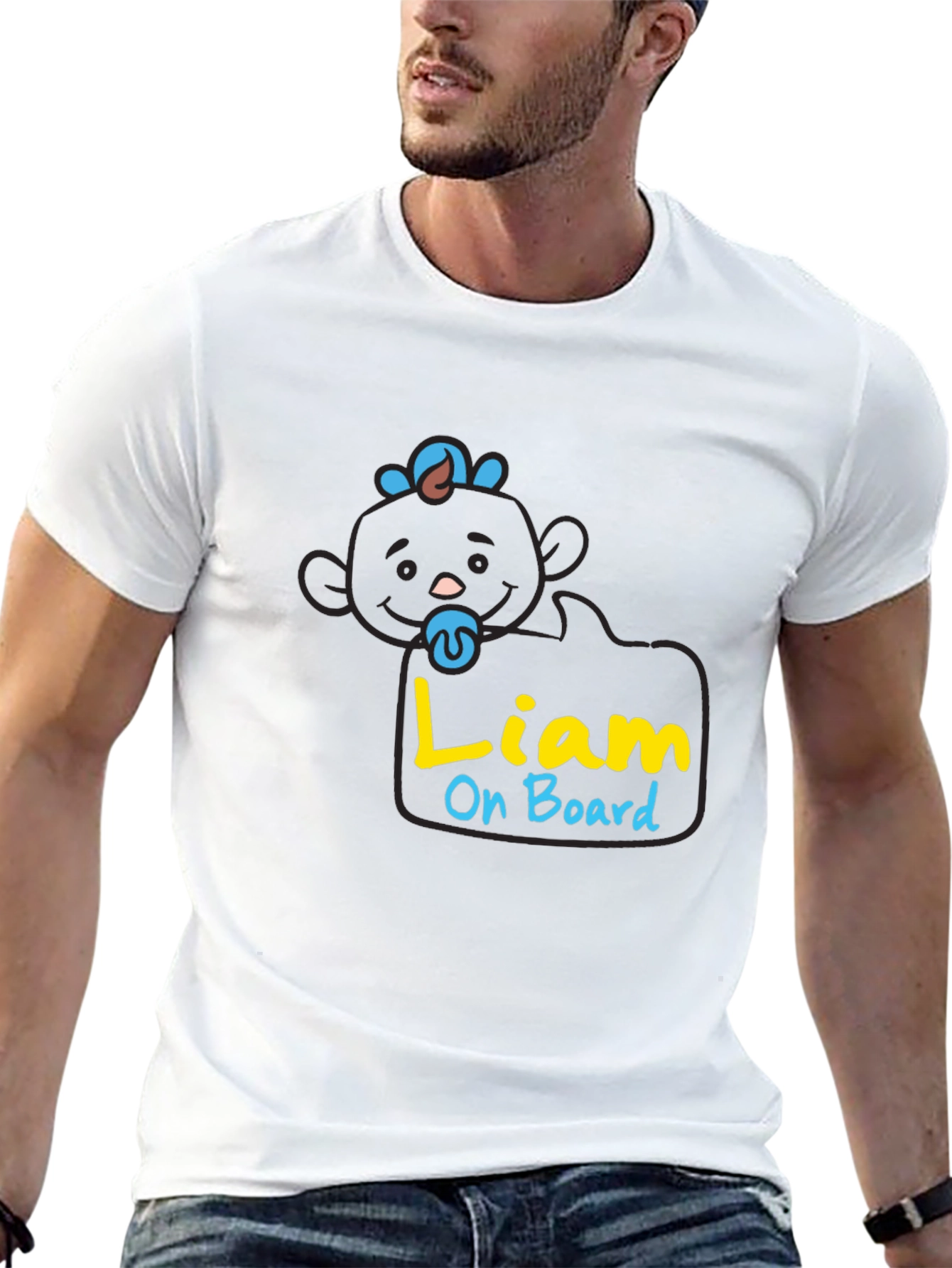 Liam On Board Baby Graphic T-Shirt