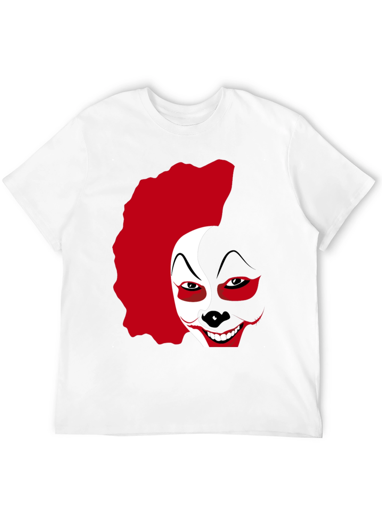 Clown Face Graphic T-Shirt - Black