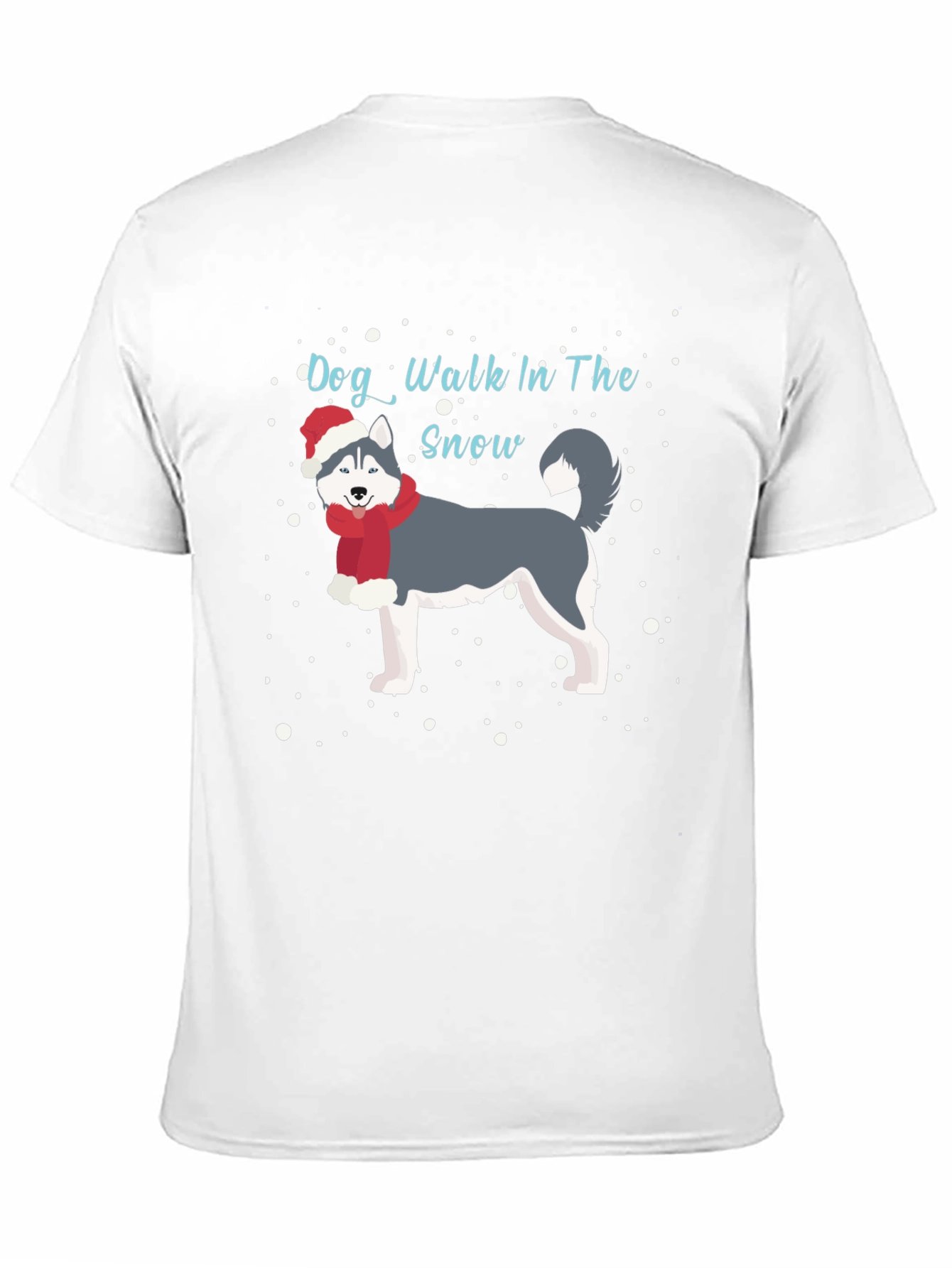 Dog Walk In The Snow Graphic Tee