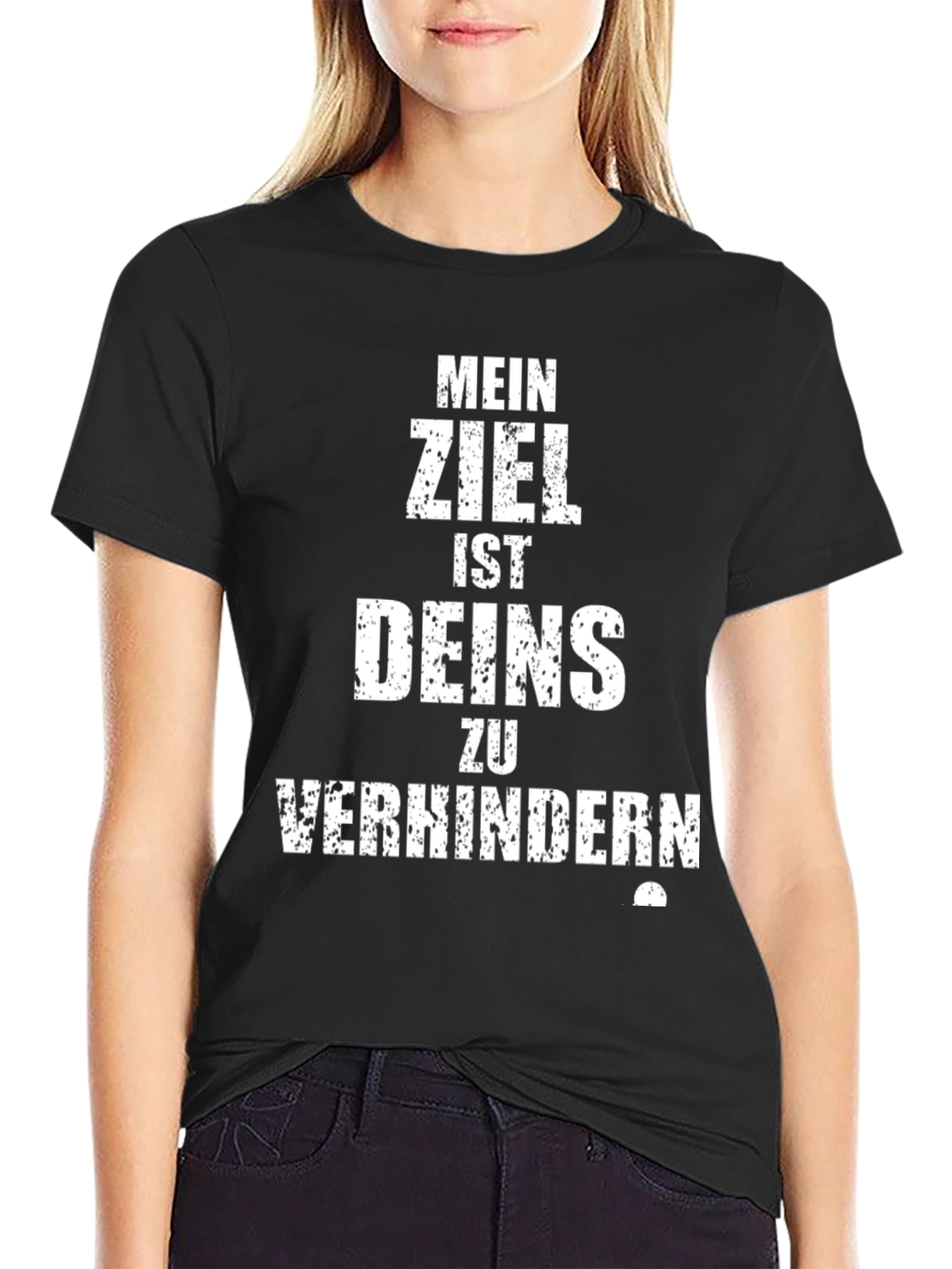 Mens Black T-Shirt - Funny German Saying