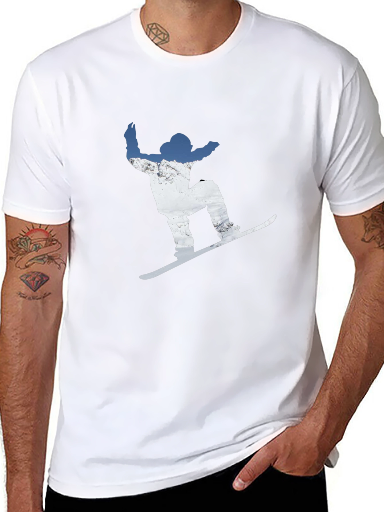 Snowboarder Graphic Tee - Ride the Slopes in Style