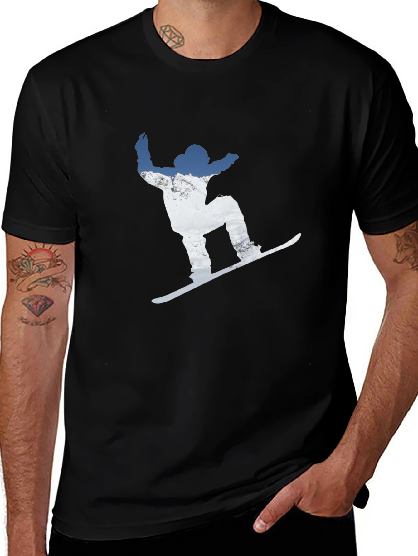 Snowboarder Graphic Tee - Ride the Slopes in Style