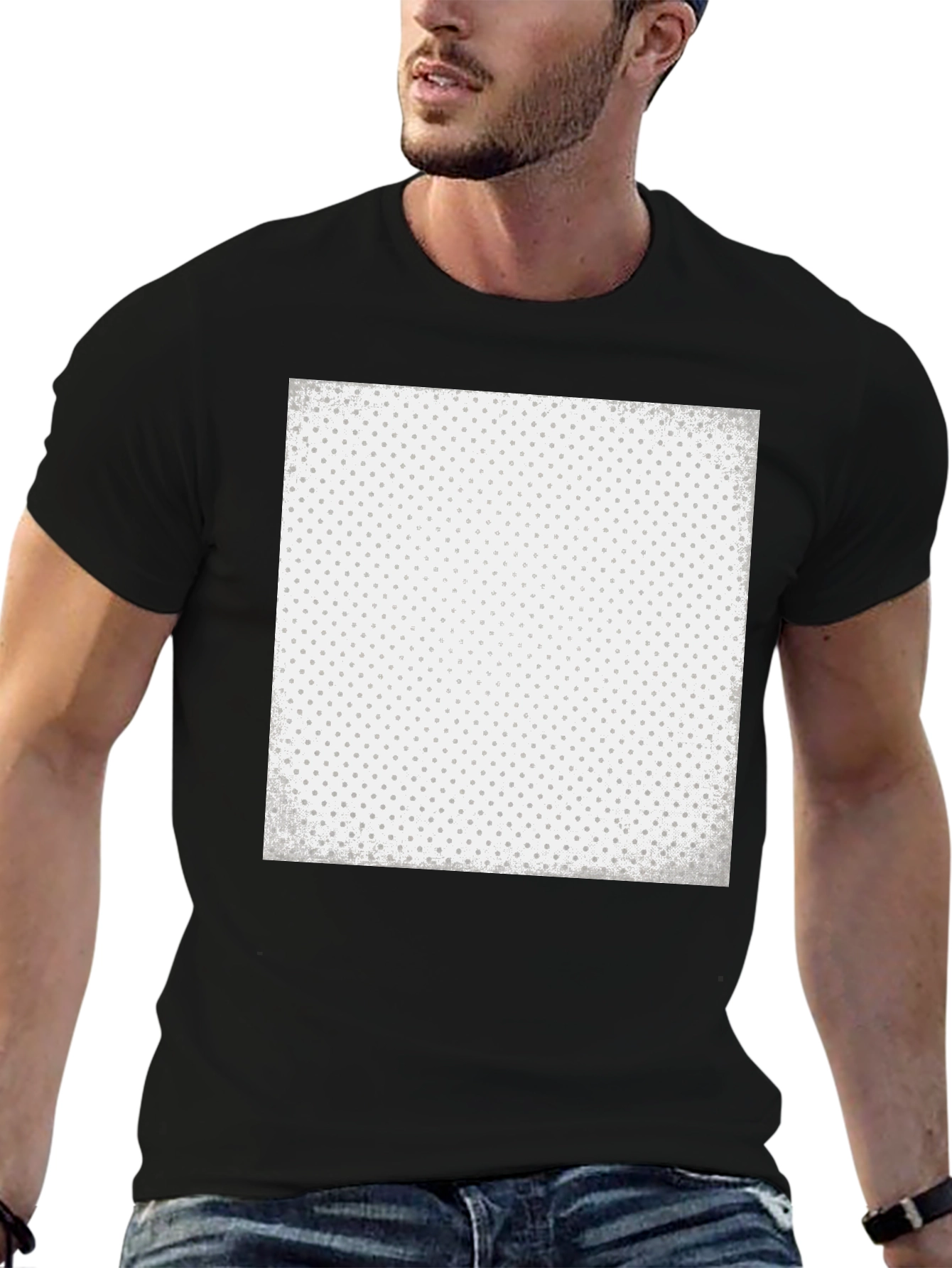 Geometric Patterned T-Shirt - Soft Cotton Blend