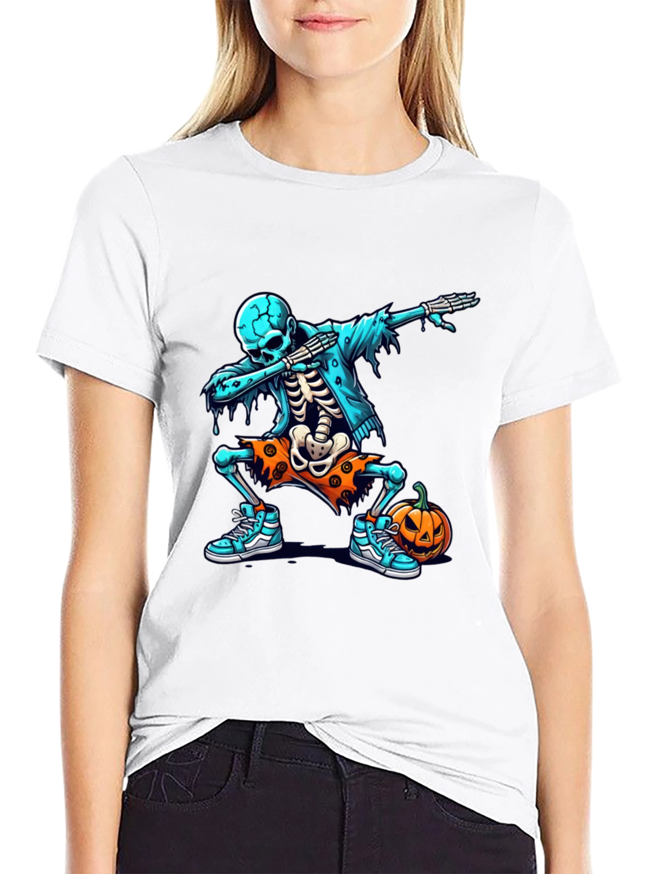 Skeleton Dabbing Halloween T-Shirt