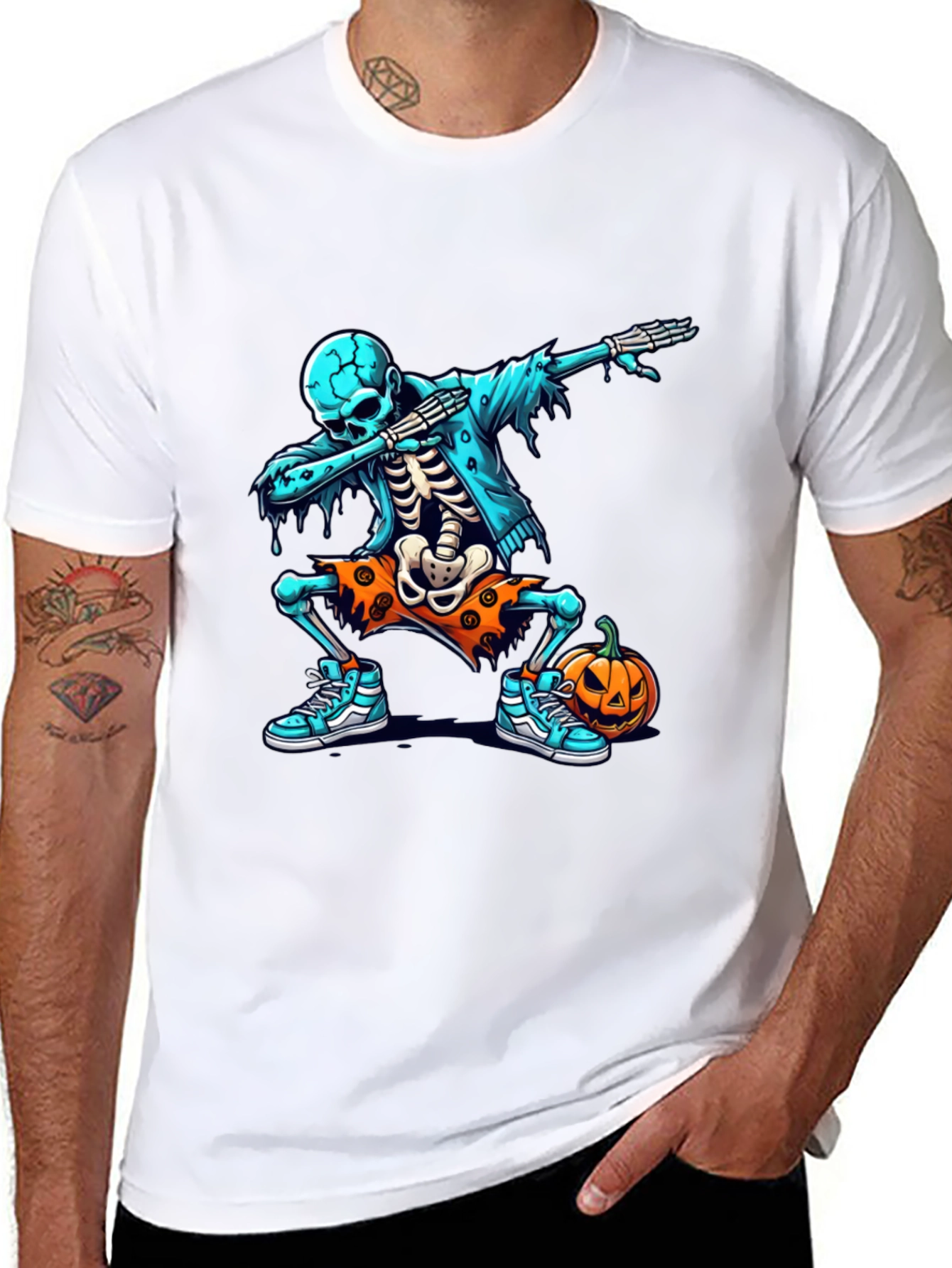Skeleton Dabbing Halloween T-Shirt