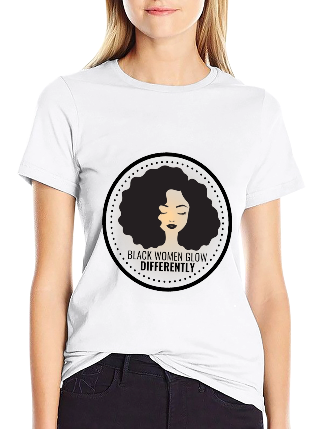 Black Women Glow Differently Graphic Tee