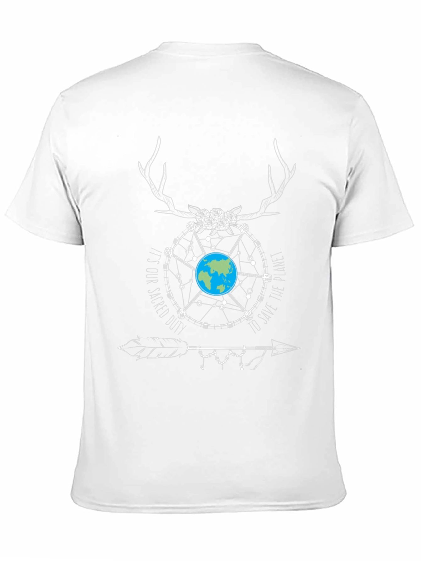 Earth Graphic Tee: Sacred Duty to Save the Planet