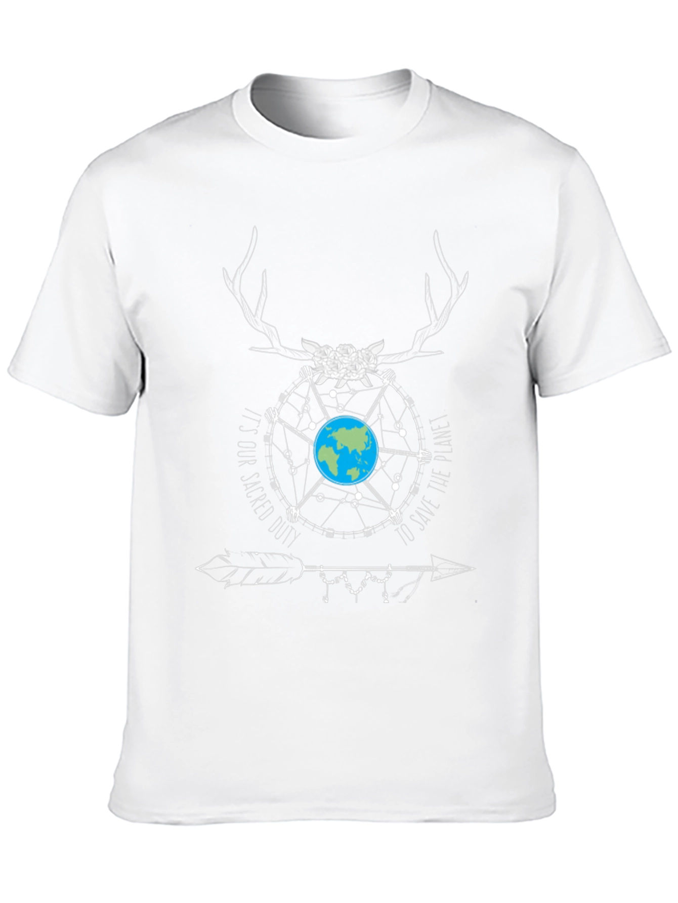 Earth Graphic Tee: Sacred Duty to Save the Planet