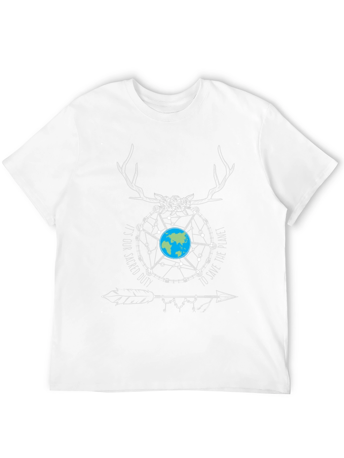 Earth Graphic Tee: Sacred Duty to Save the Planet