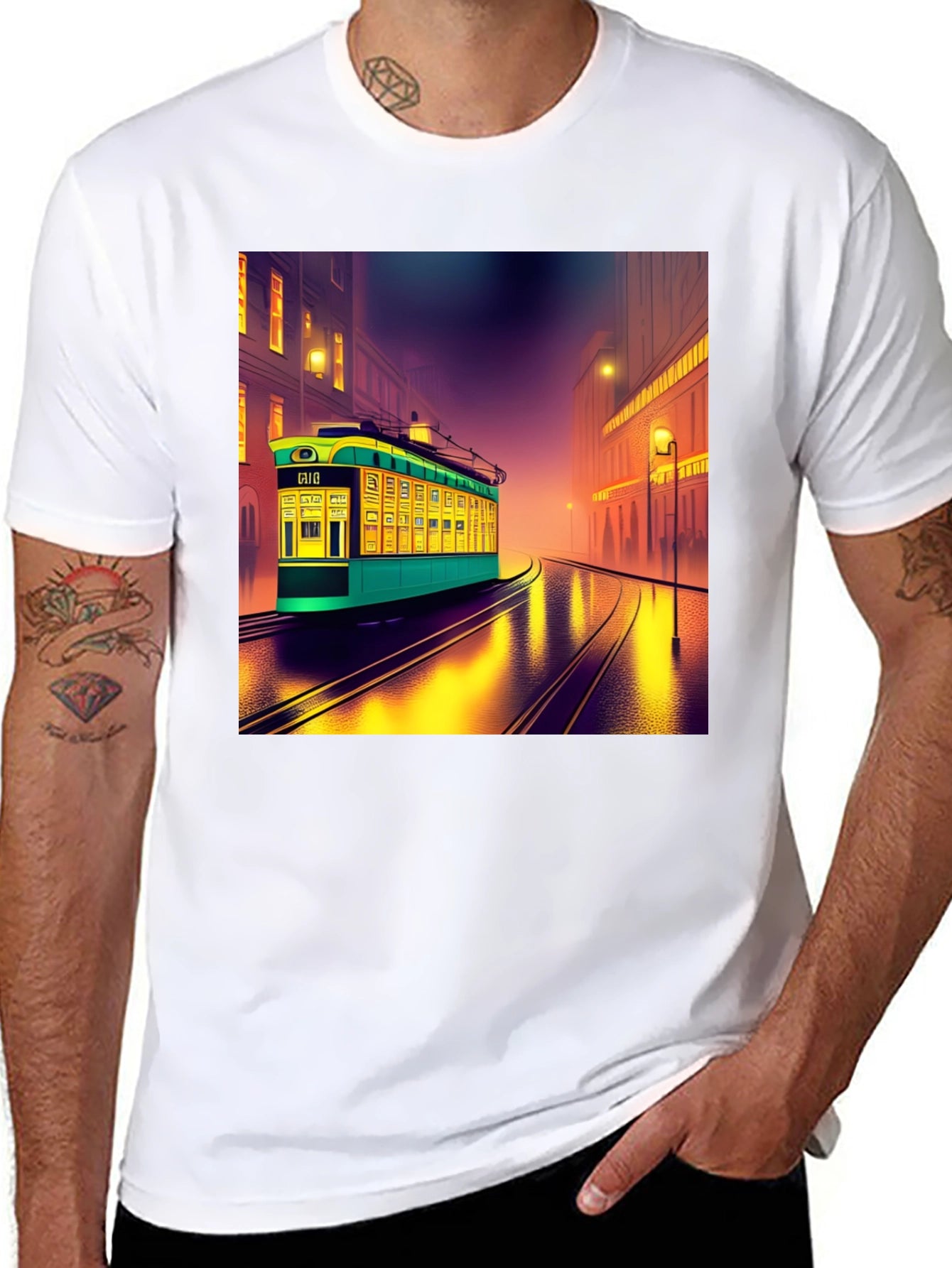 Retro City Trolley Graphic Tee