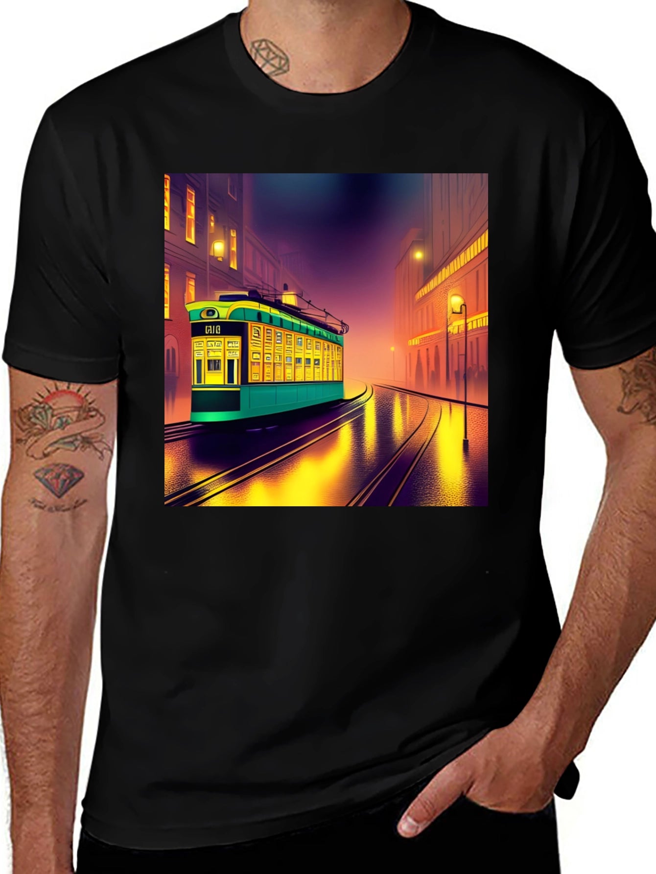 Retro City Trolley Graphic Tee