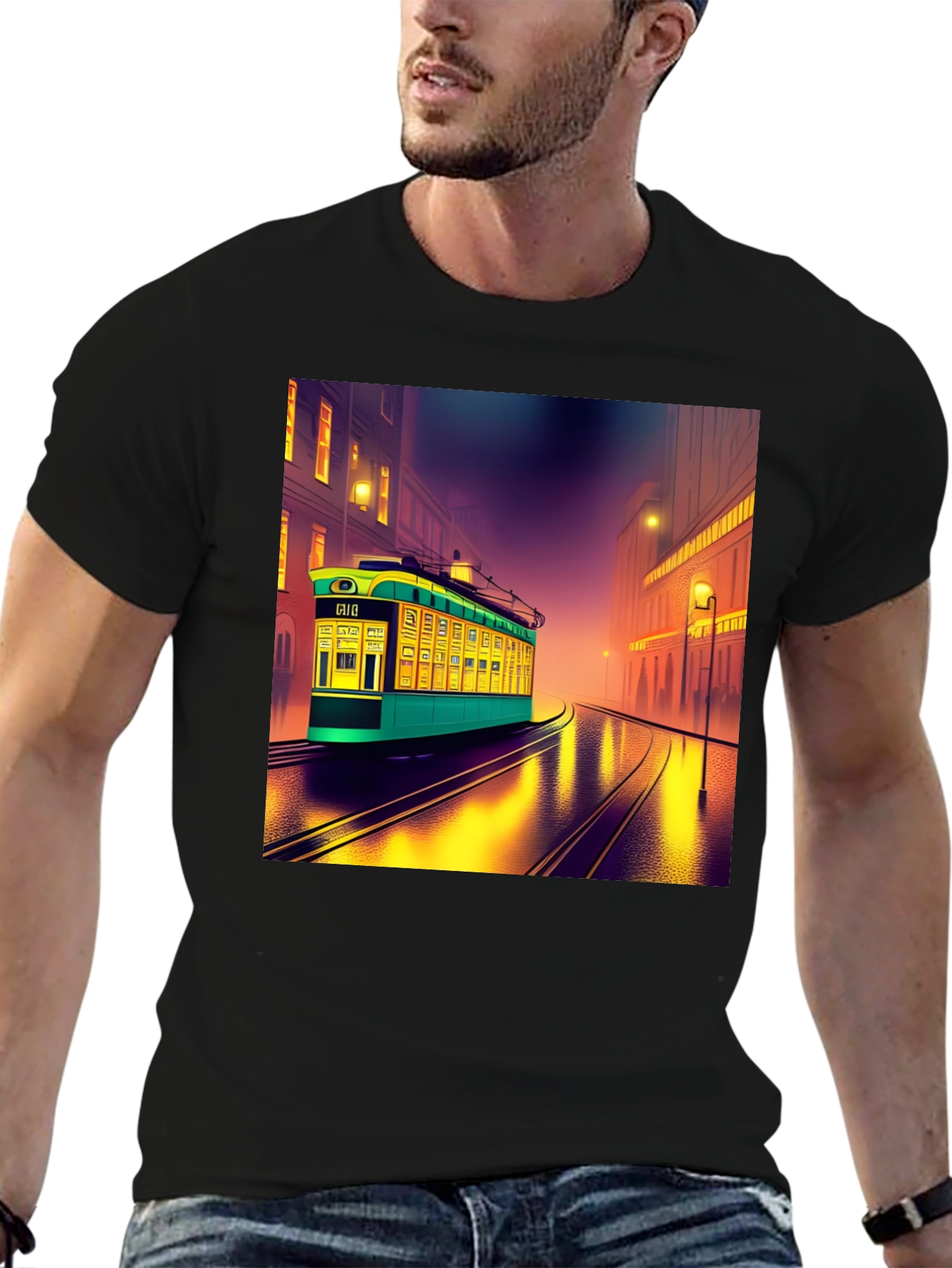 Retro City Trolley Graphic Tee