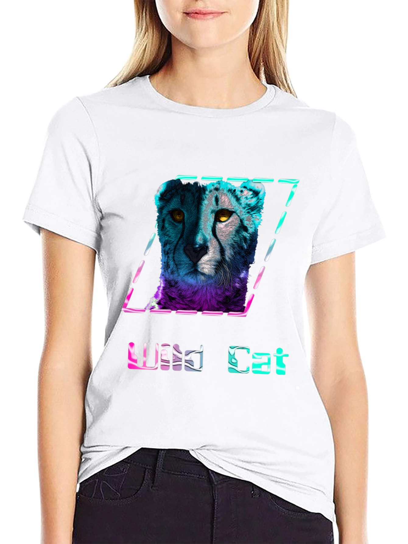 Wild Cat Graphic T-Shirt - Stylish Mens Tee