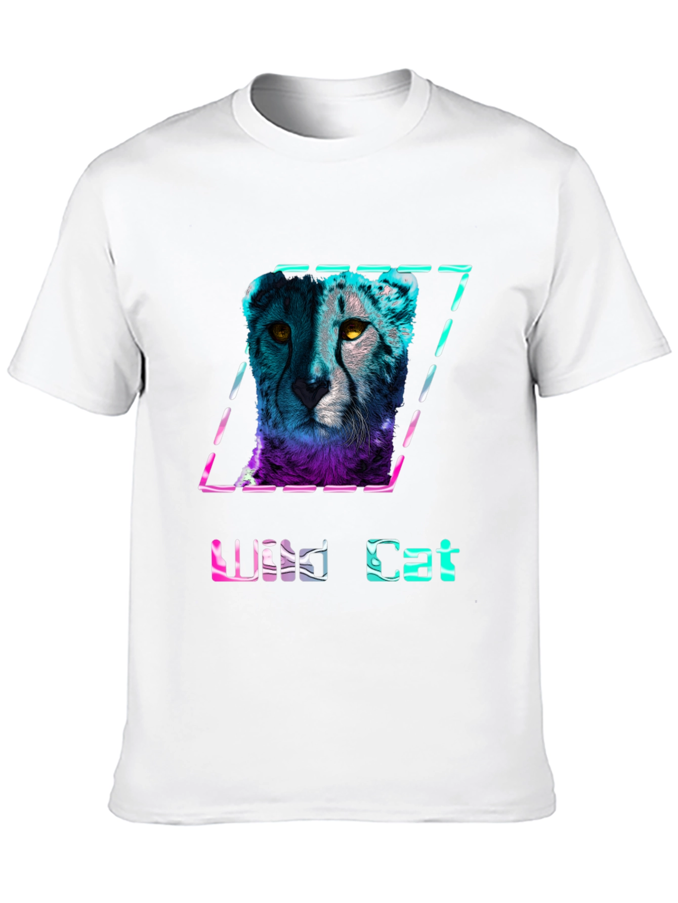 Wild Cat Graphic T-Shirt - Stylish Mens Tee