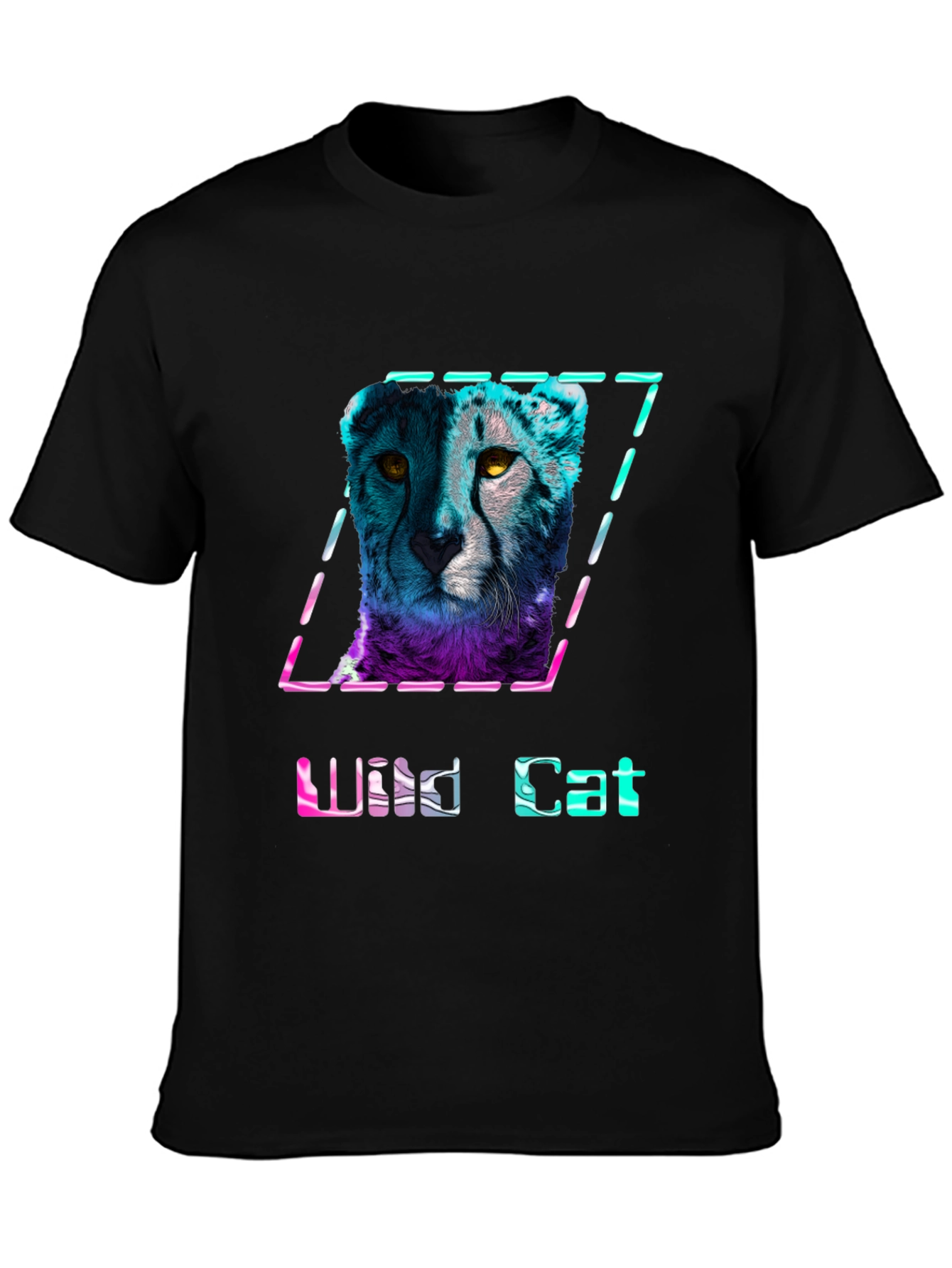 Wild Cat Graphic T-Shirt - Stylish Mens Tee
