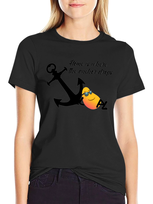 Nautical Relax T-Shirt: Home is Where the Anchor Drops