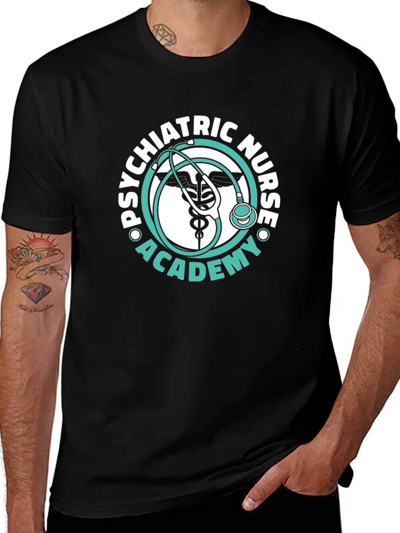 Psychiatric Nurse Academy Black T-Shirt