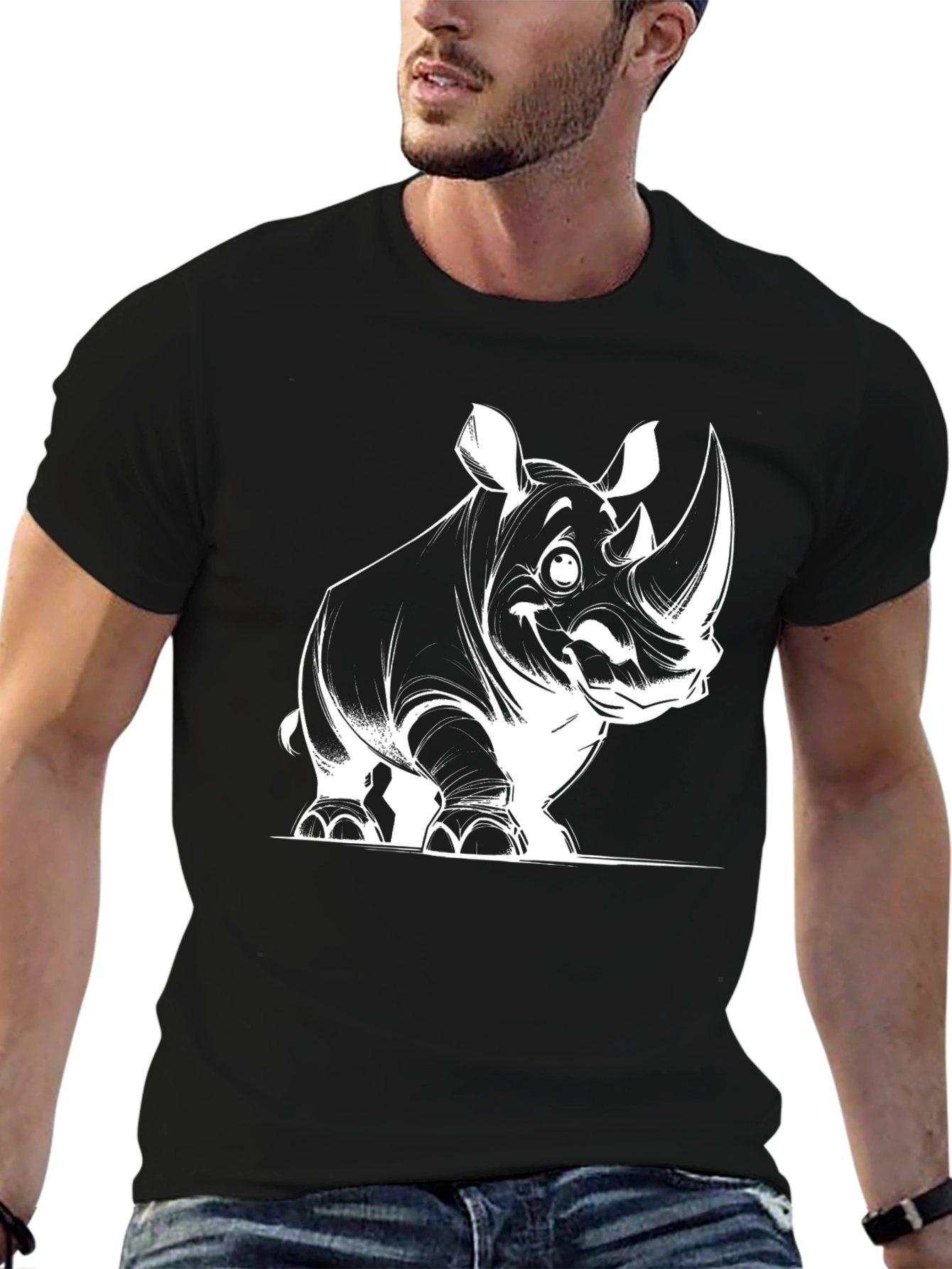 Rhino Graphic Tee - Black
