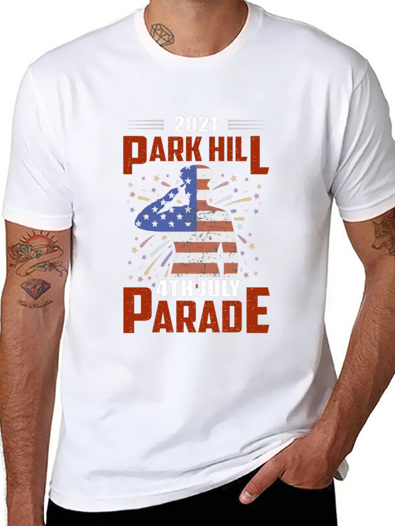 Park Hill 4th July Parade 2021 Patriotic T-Shirt