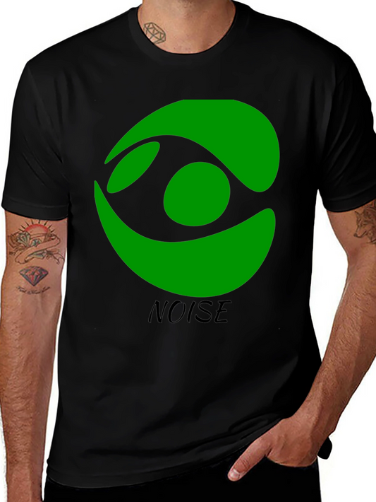 Green Eye Noise Black T-Shirt - Stylish Graphic Tee