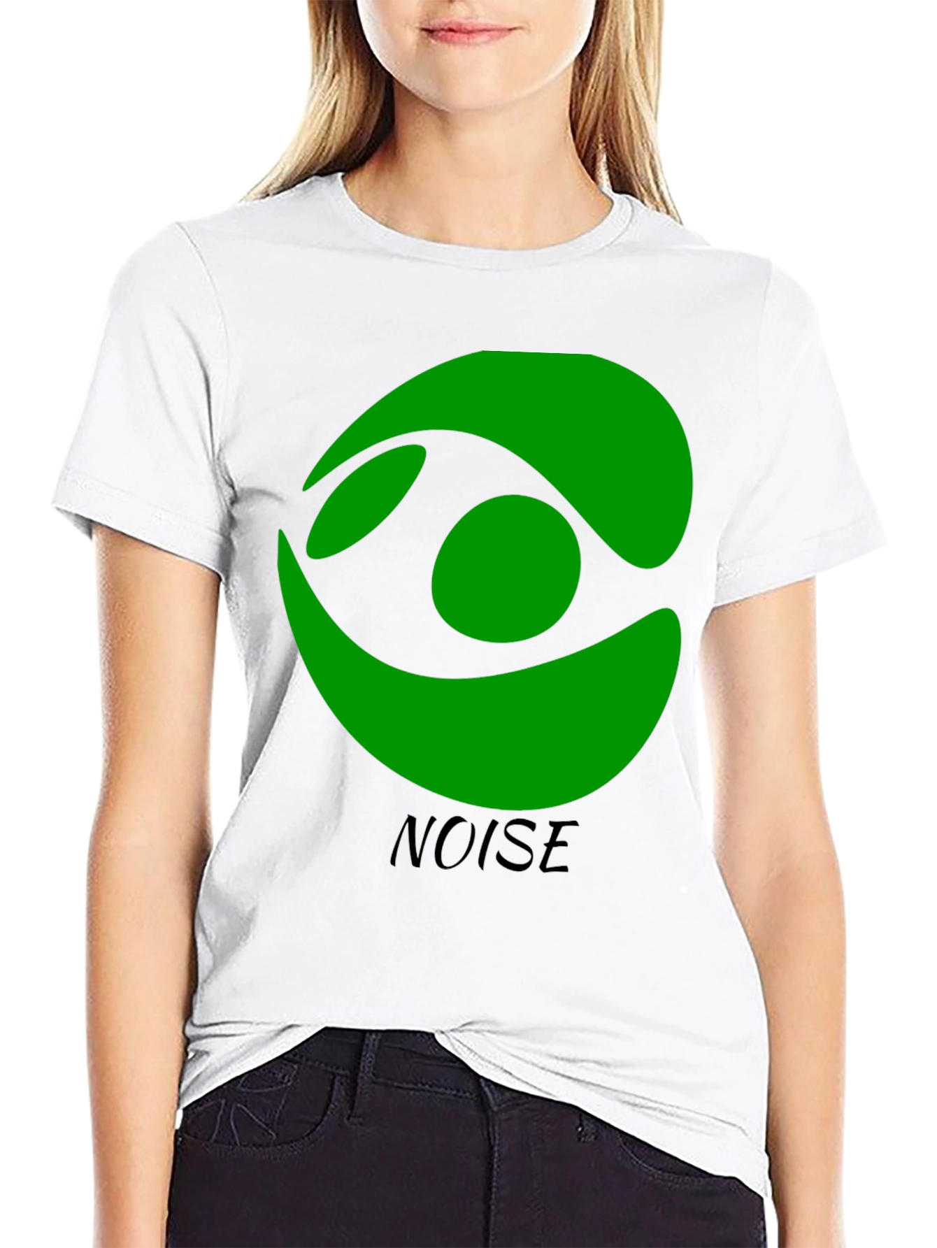 Green Eye Noise Black T-Shirt - Stylish Graphic Tee