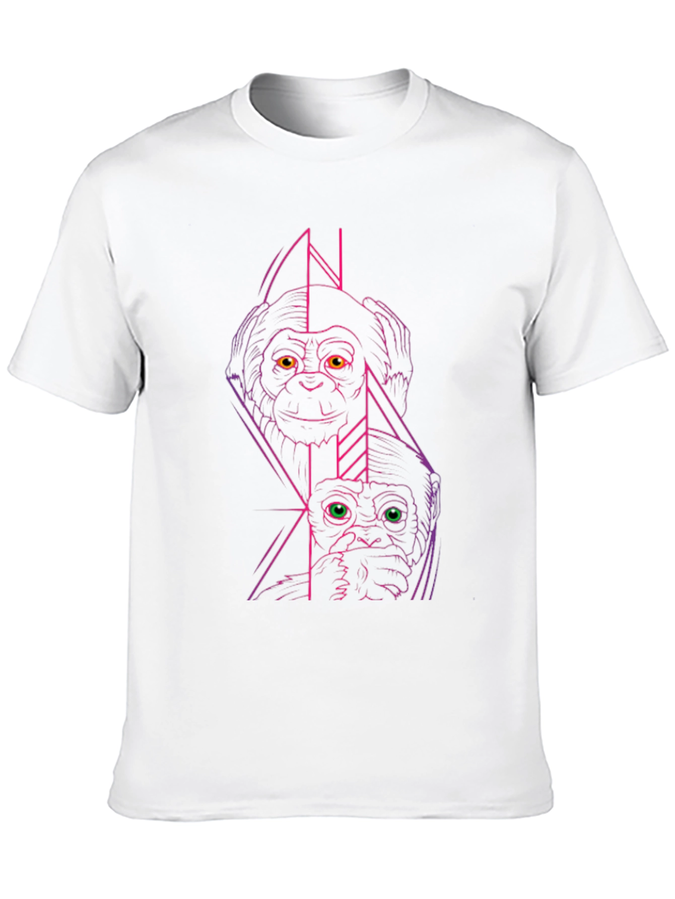 Geometric Monkey Graphic Tee
