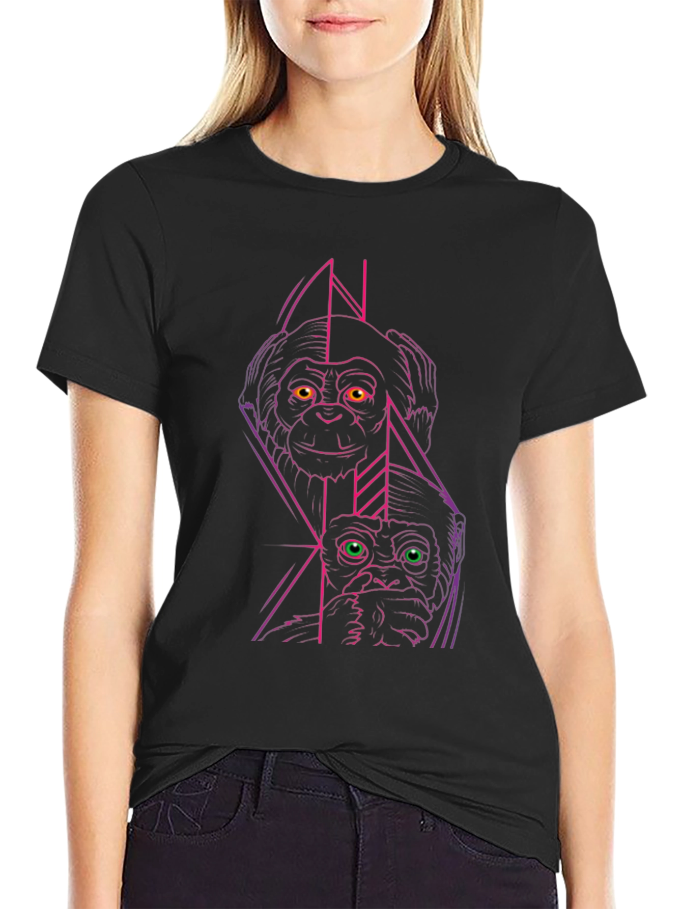 Geometric Monkey Graphic Tee