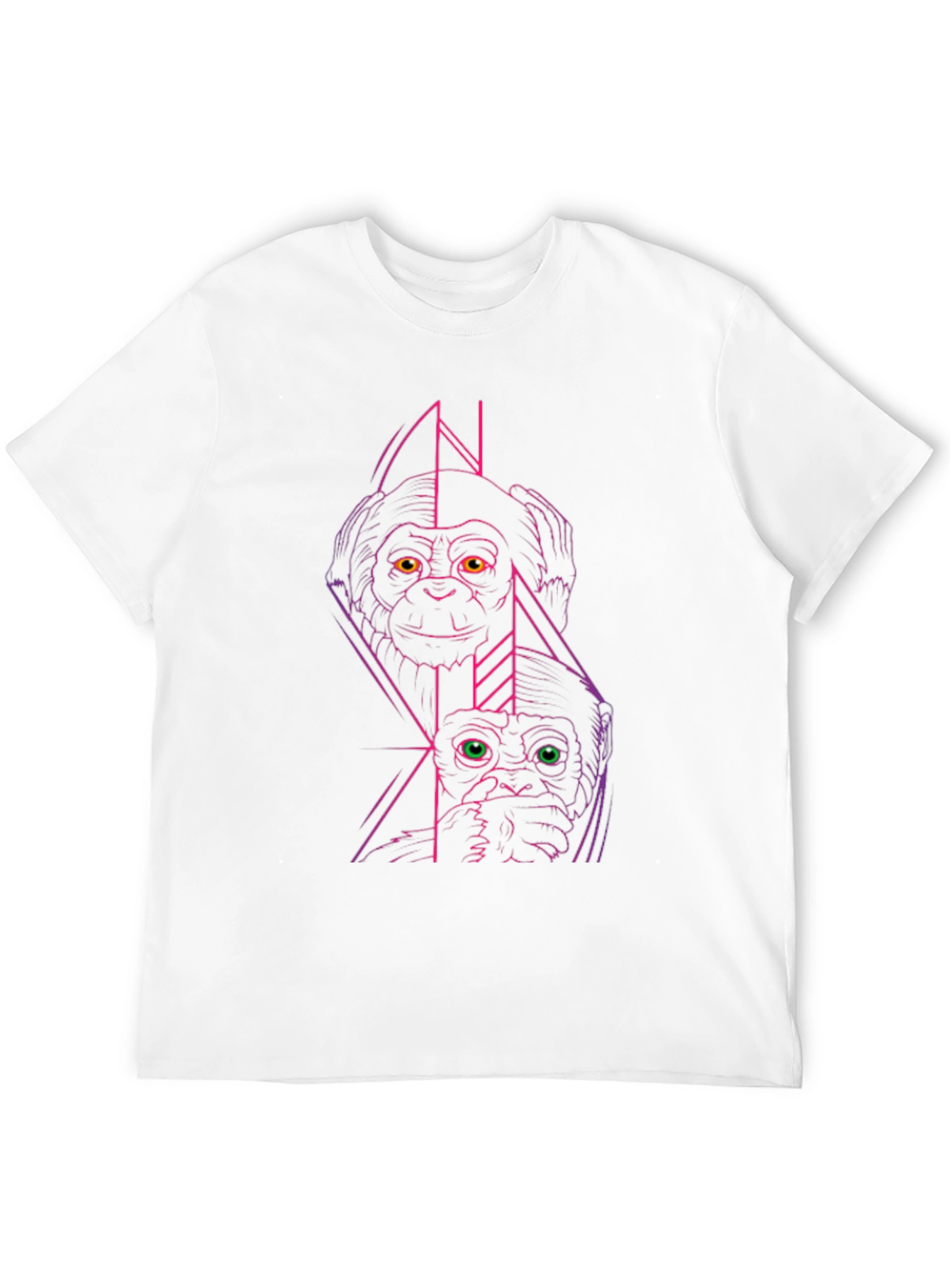 Geometric Monkey Graphic Tee