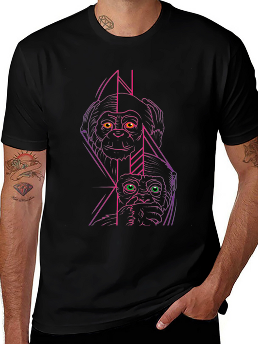 Geometric Monkey Graphic Tee