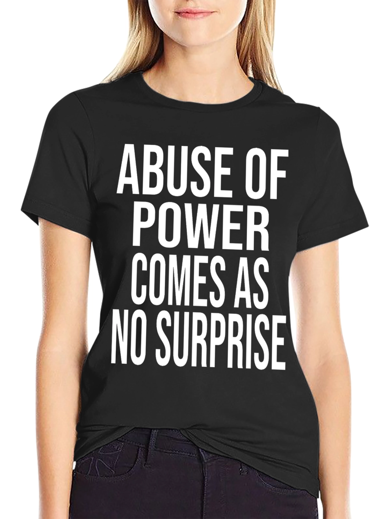 Abuse of Power Statement Tee - Black T-Shirt