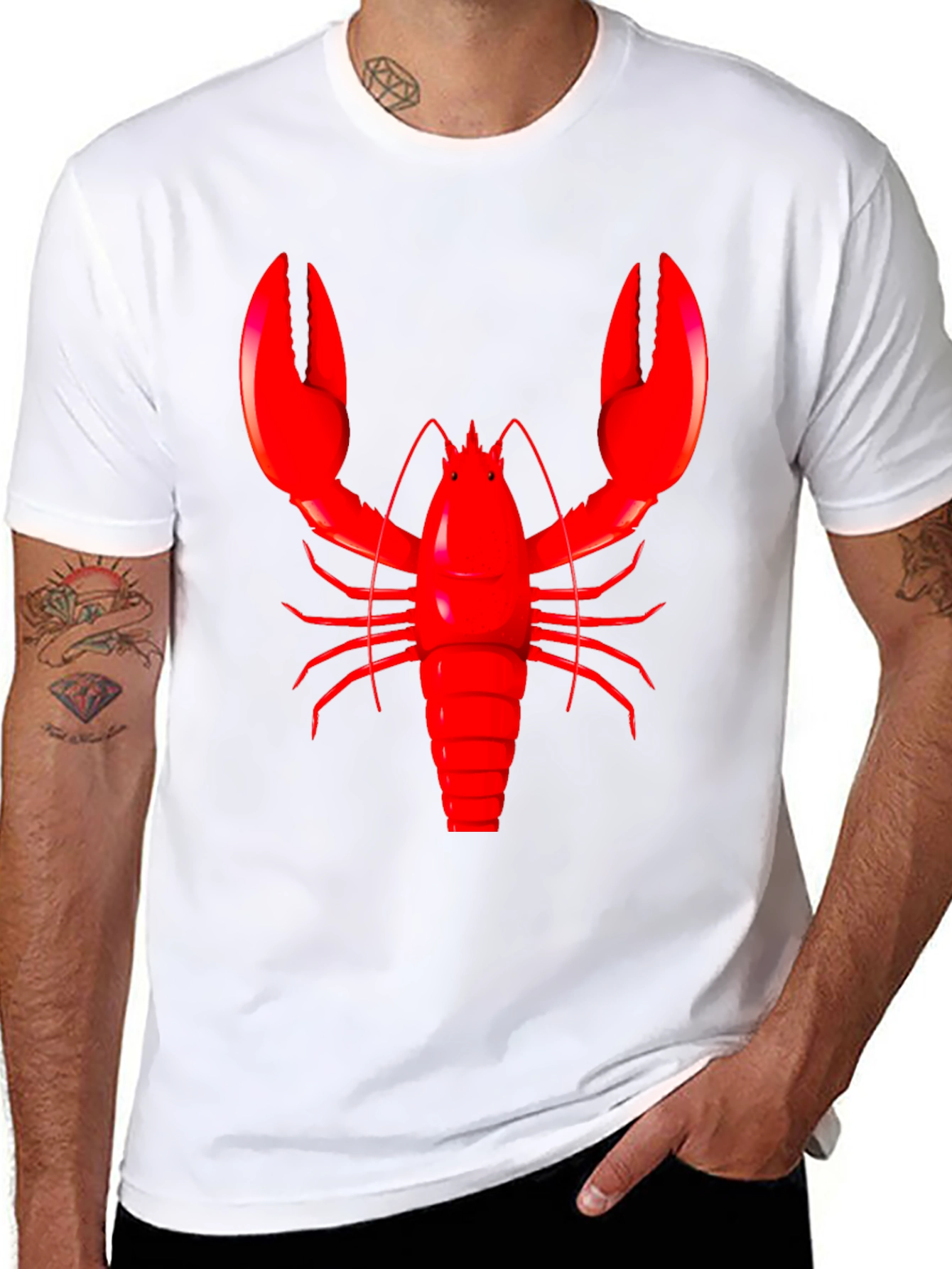 Lobster Graphic Black T-Shirt