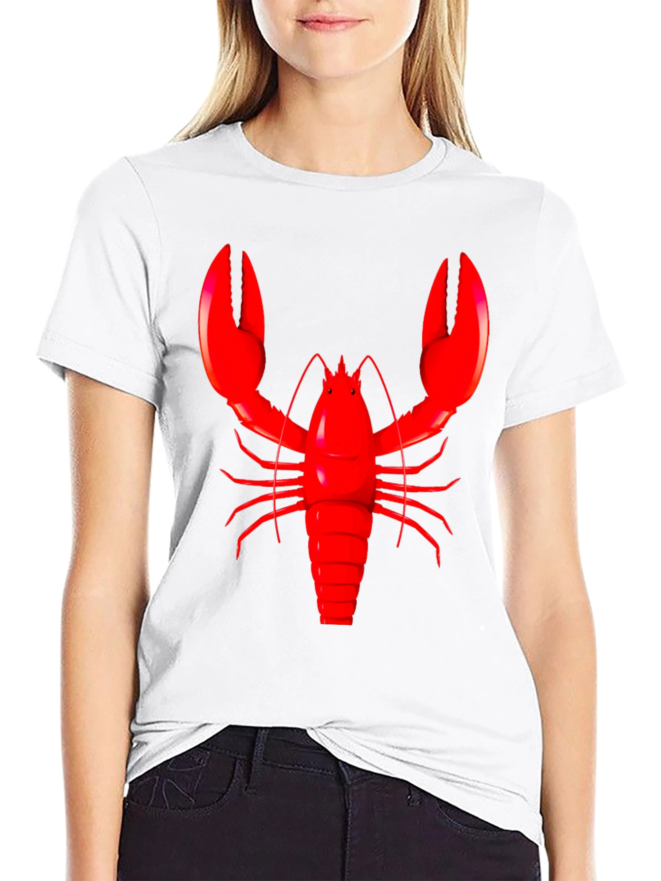 Lobster Graphic Black T-Shirt