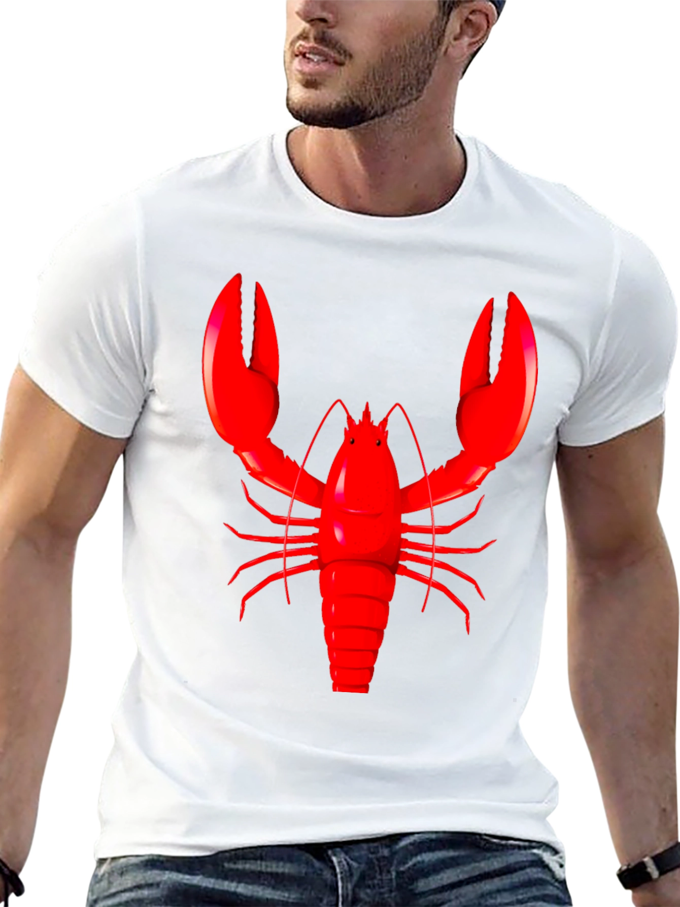 Lobster Graphic Black T-Shirt