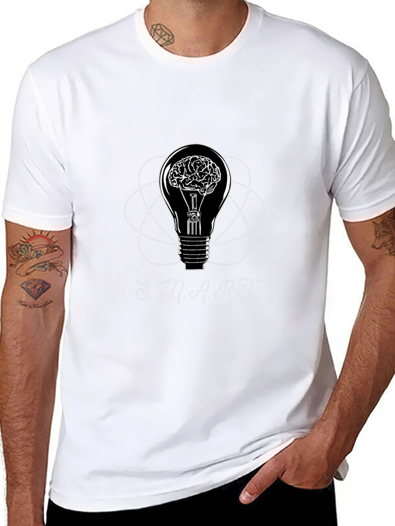 Smart Idea T-Shirt - Brain Bulb Design