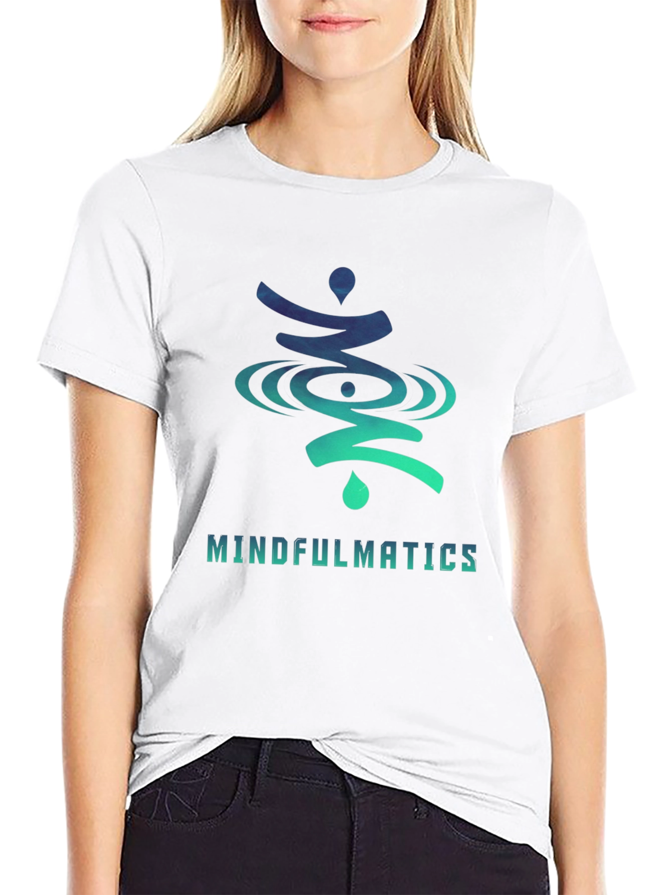 Mindfulmatics Graphic Print Crew Neck T-Shirt