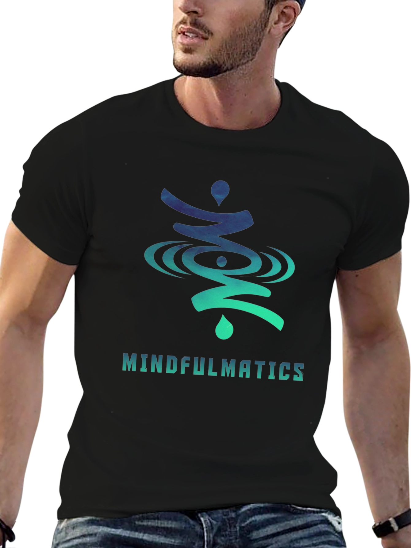 Mindfulmatics Graphic Print Crew Neck T-Shirt