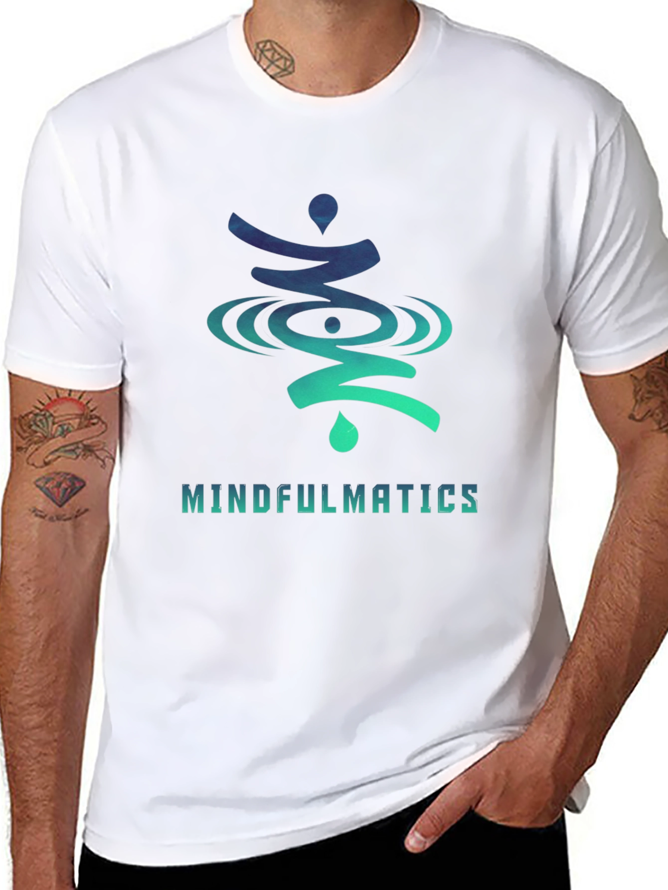 Mindfulmatics Graphic Print Crew Neck T-Shirt