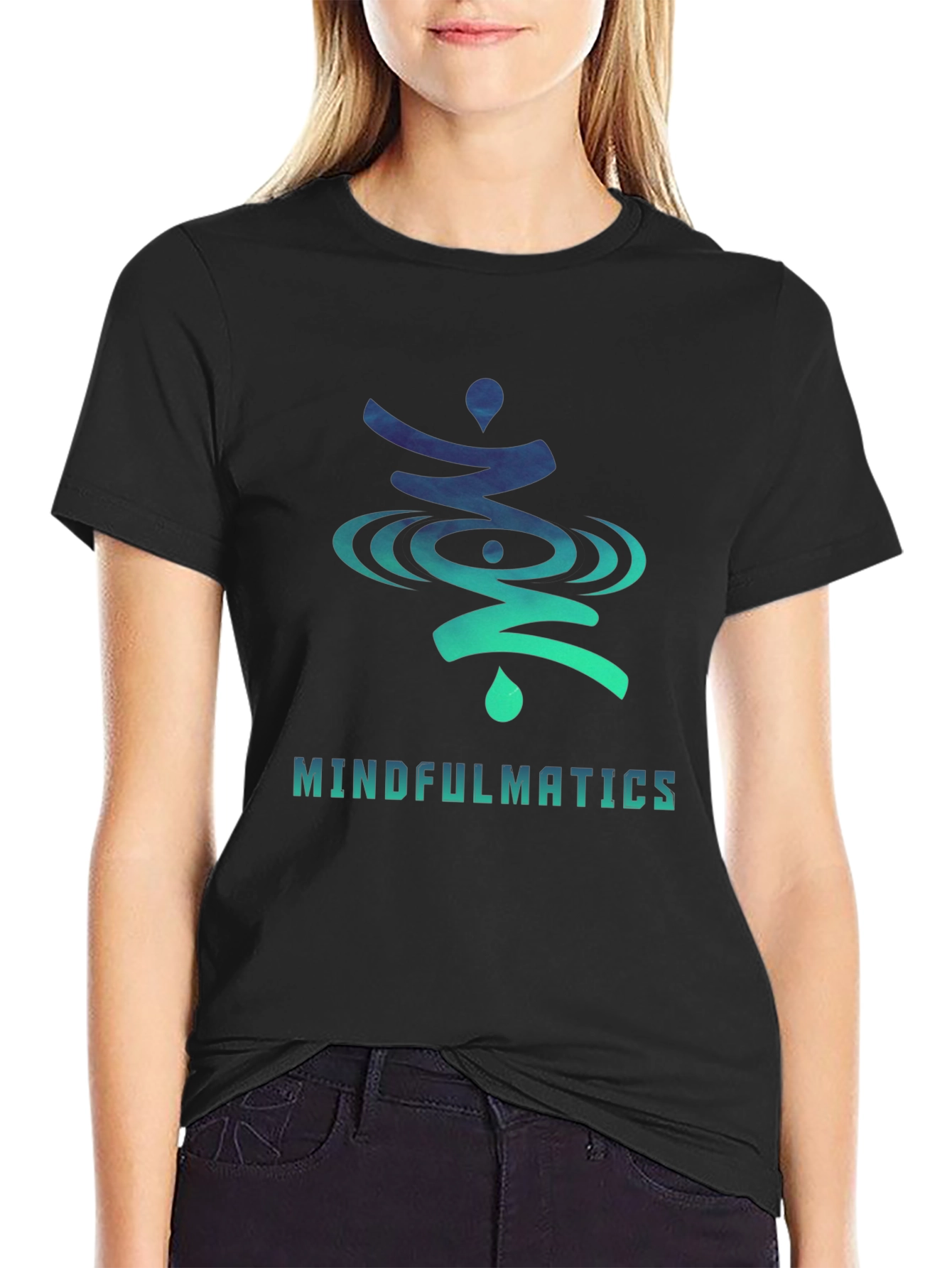 Mindfulmatics Graphic Print Crew Neck T-Shirt