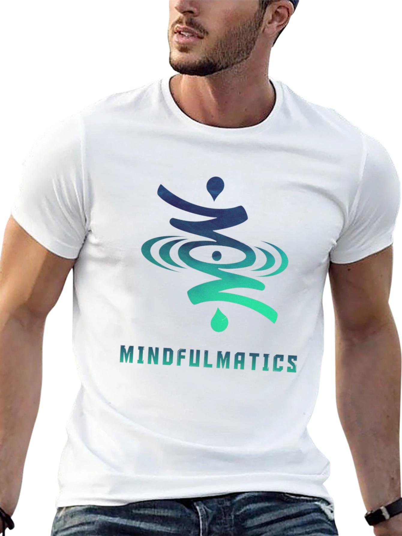 Mindfulmatics Graphic Print Crew Neck T-Shirt