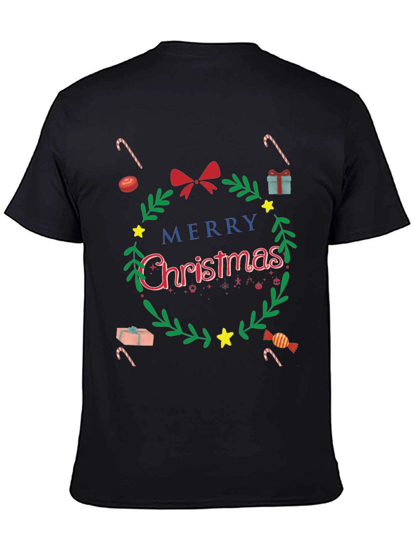 Festive Merry Christmas Graphic T-Shirt