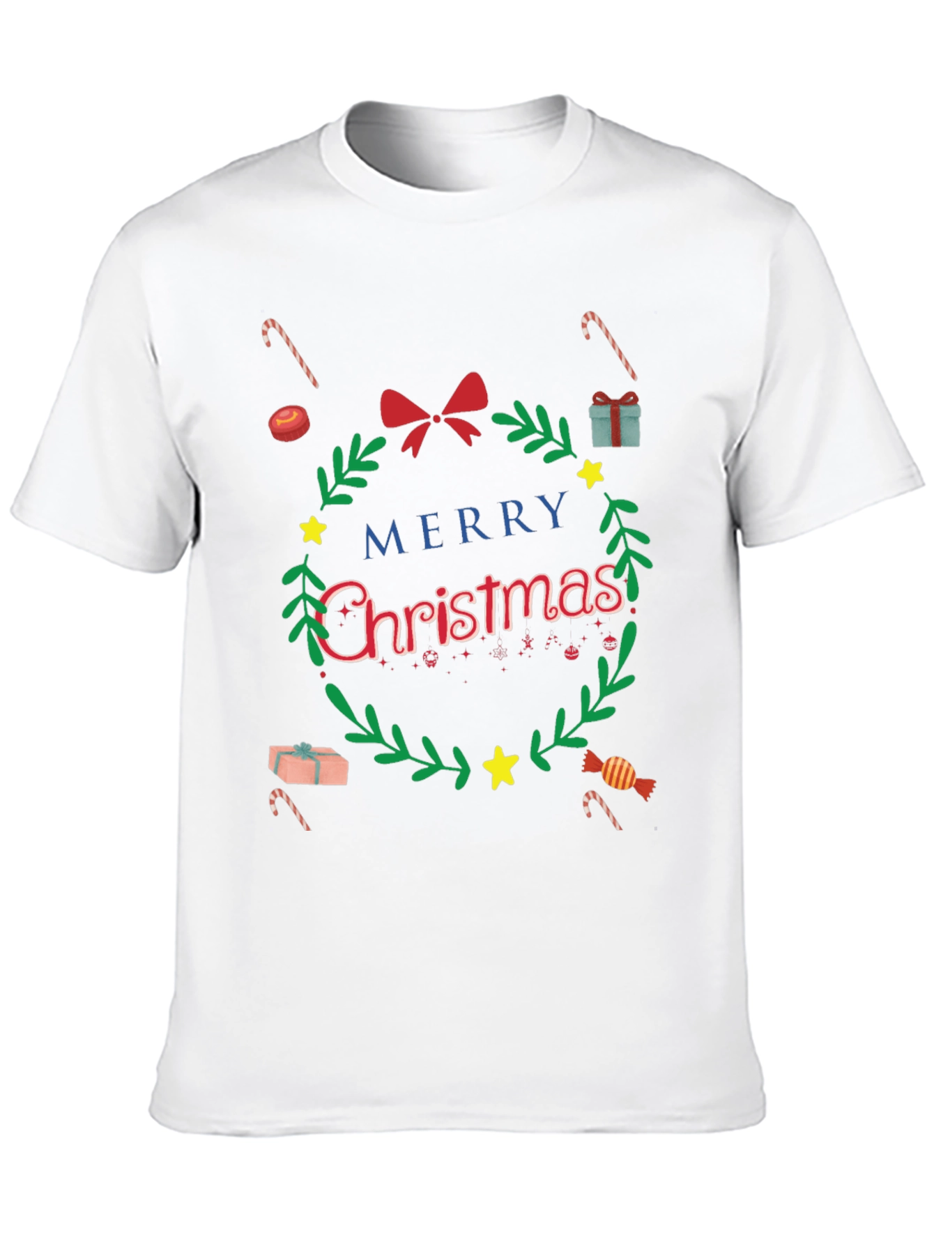 Festive Merry Christmas Graphic T-Shirt