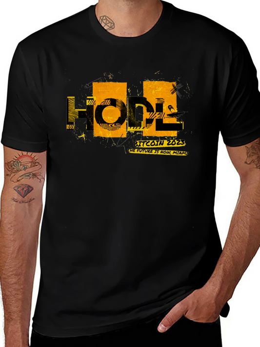 Bitcoin 2023 HODL Graphic Black T-Shirt