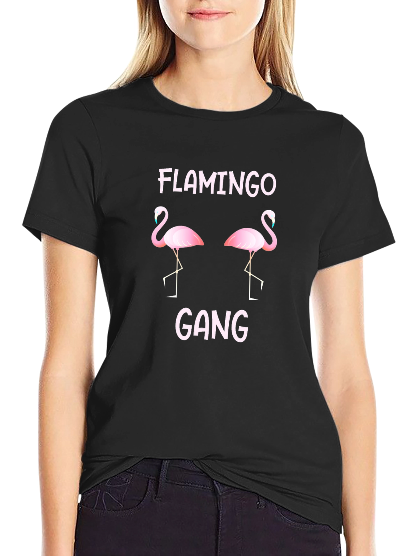 Flamingo Gang Graphic T-Shirt