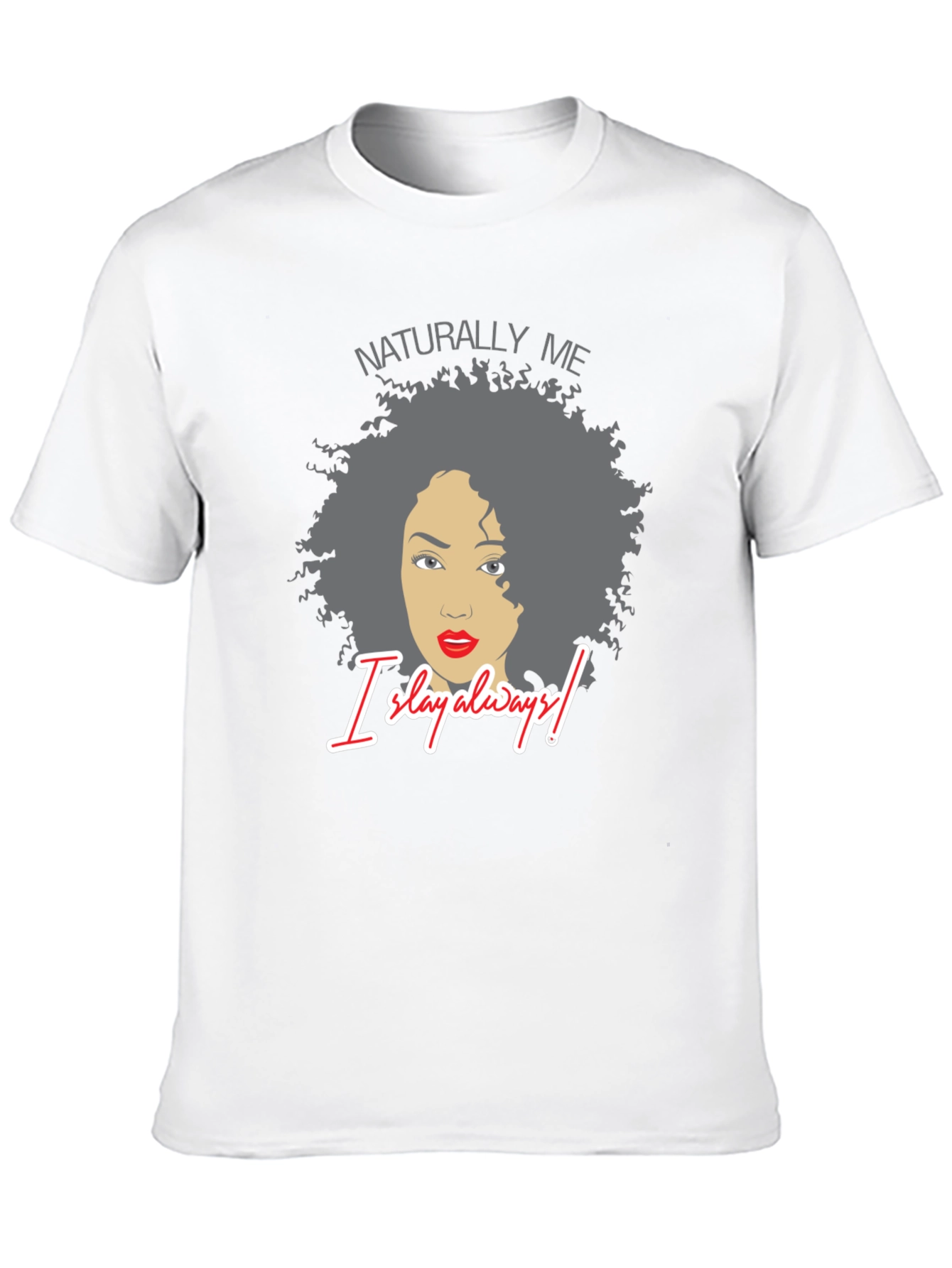 Naturally Me Graphic Tee - Black Cotton T-Shirt