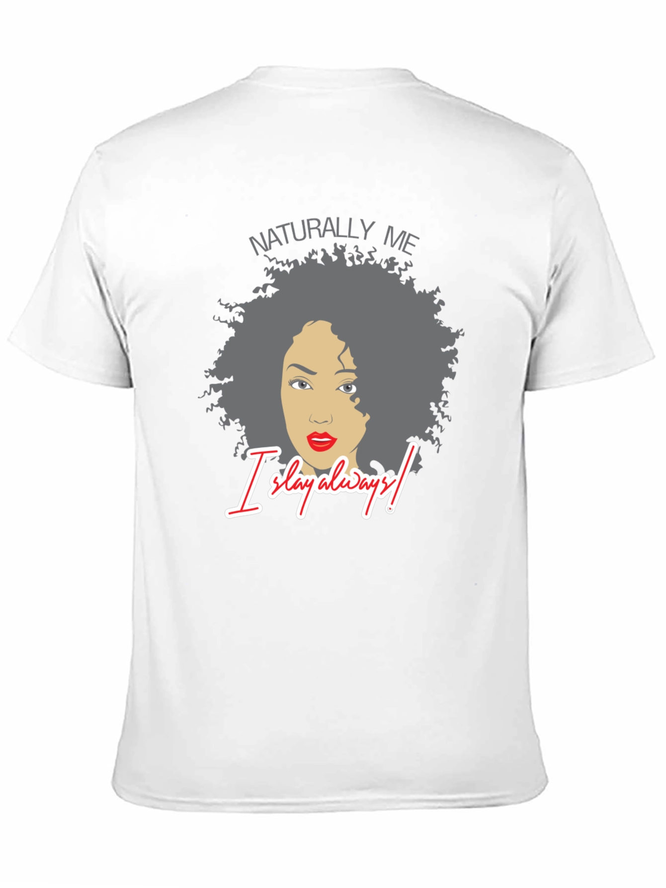 Naturally Me Graphic Tee - Black Cotton T-Shirt