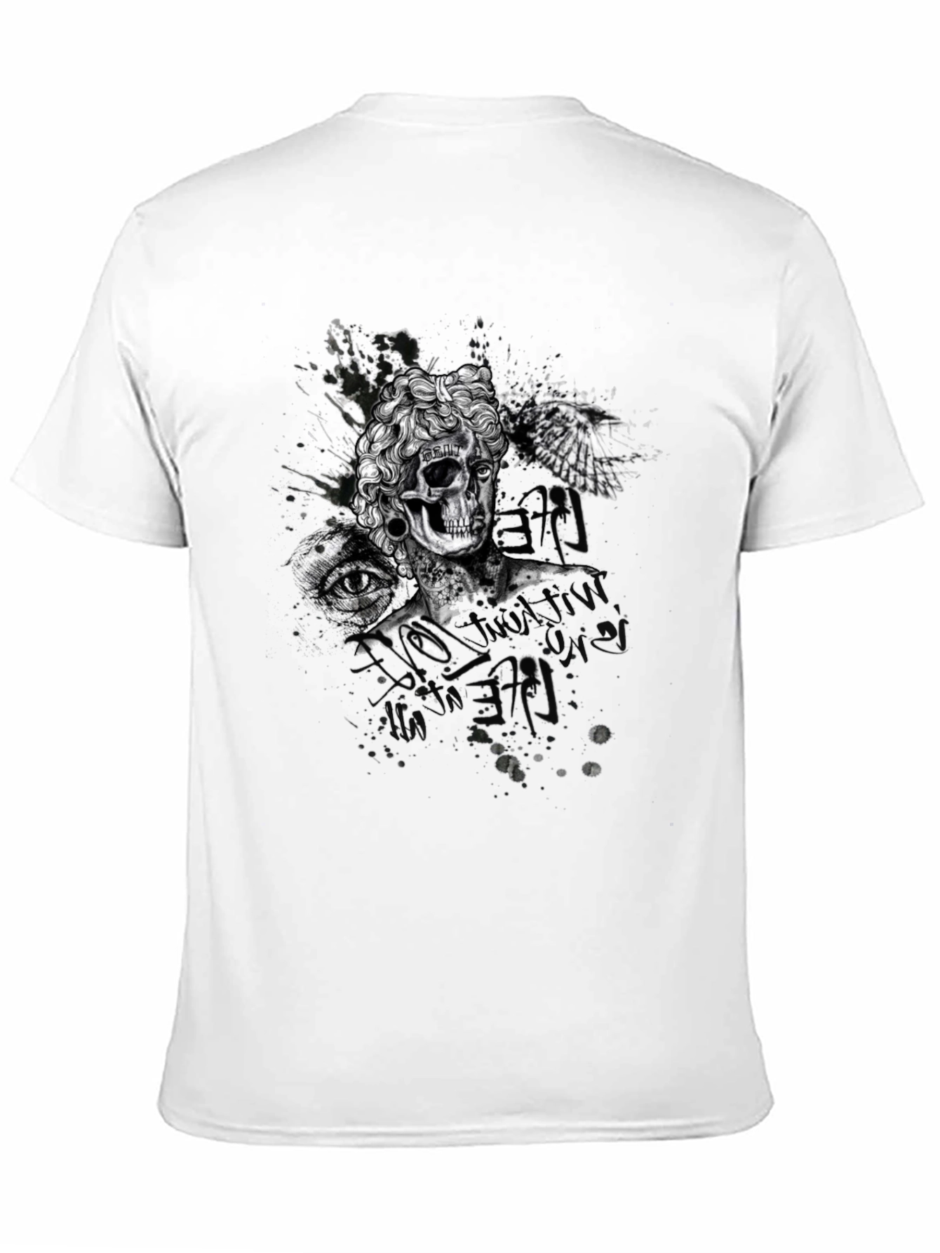 Skull & Eye Graphic Print T-Shirt