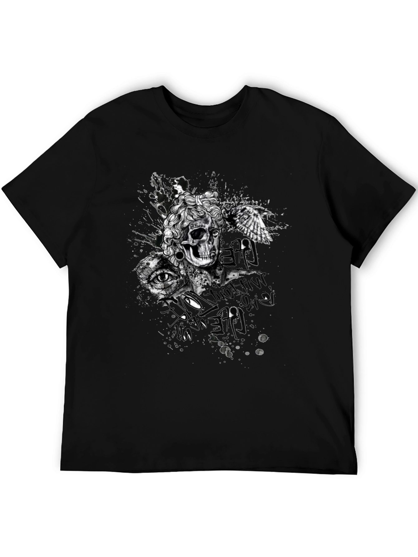 Skull & Eye Graphic Print T-Shirt