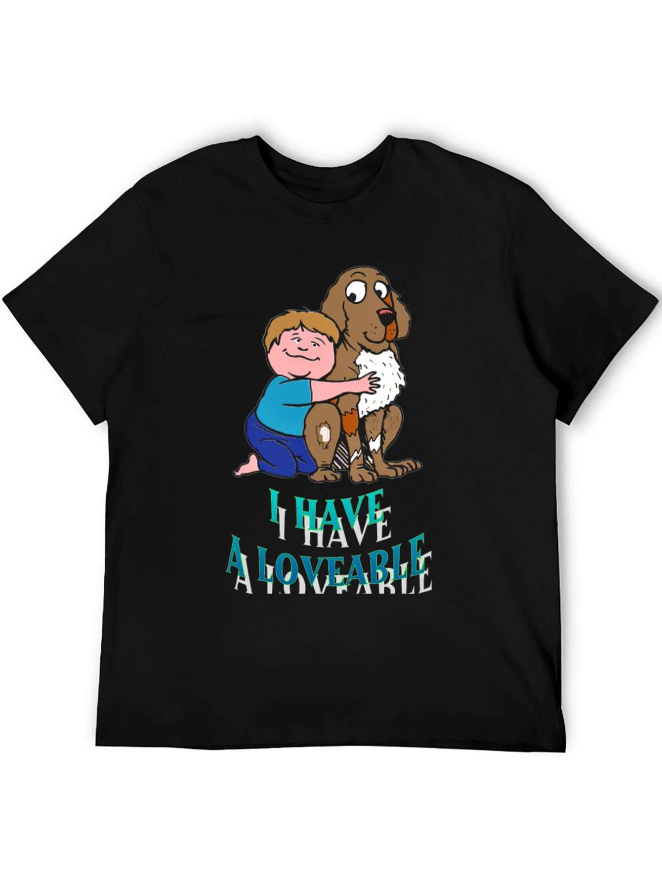 Boy & Dog A Loveable Graphic T-Shirt